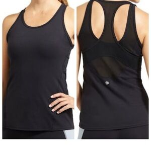 Athleta Women’s Inversion Mesh Racerback Black Tank Top